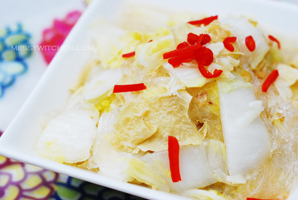 Chinese Cabbage with Dried Shrimp & Bean Curd Sheet